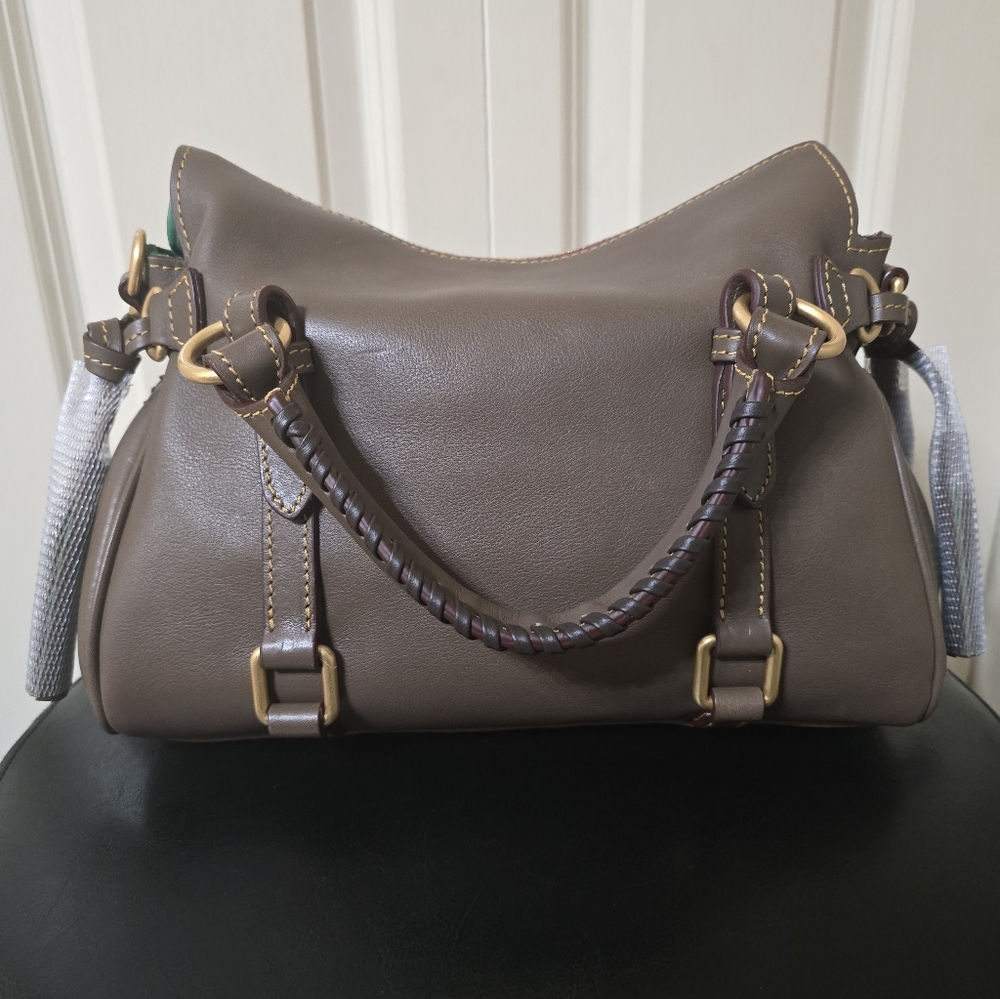 New Dooney Florentine Mini Satchel - Color: Elephant - Picture 4 of 15